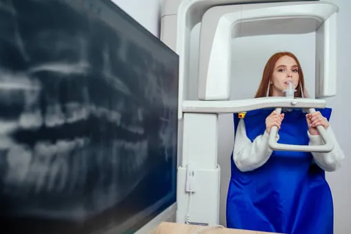 3D dental CT scan x-ray used for treatment planning